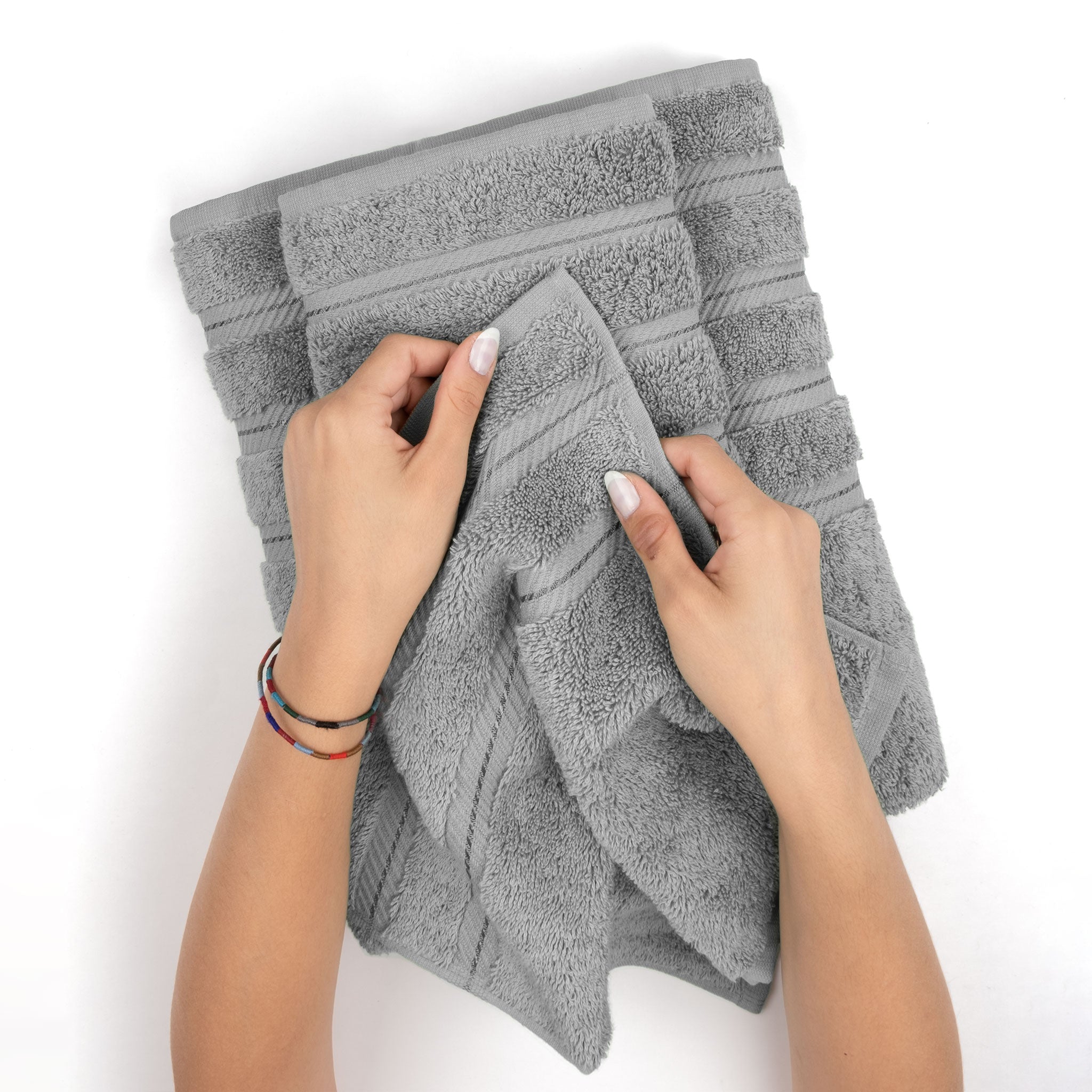 American-softlinen - 35x70 Jumbo Bath Sheet Turkish Bath Towel - 16 Piece Case Pack - Rockridge-Gray - 4