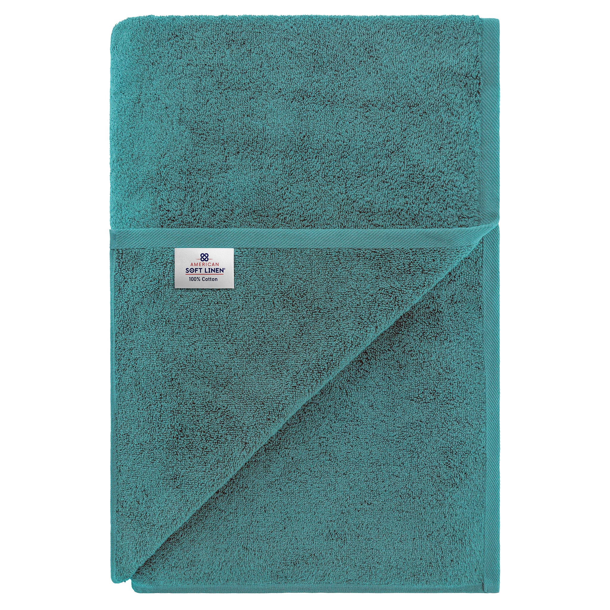 American-softlinen - 40x80 Inch Oversized Bath Sheet Turkish Bath Towel - 12 Piece Case Pack - Colonial-Blue - 6