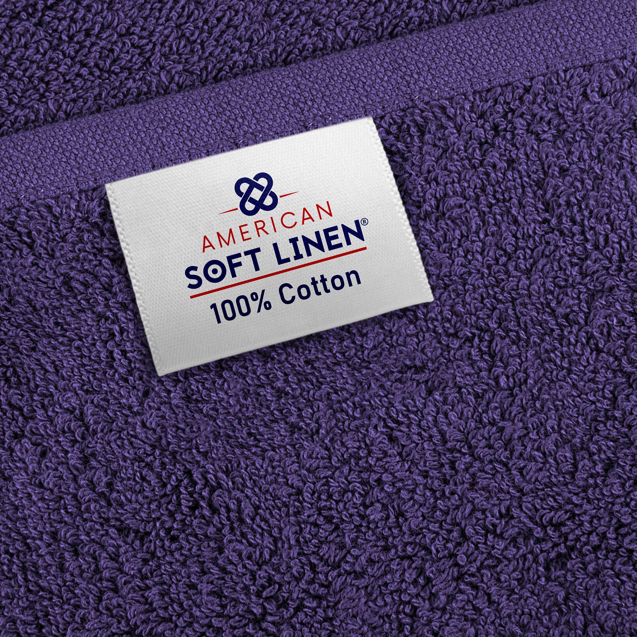 American-softlinen - 40x80 Inch Oversized Bath Sheet Turkish Bath Towel - 12 Piece Case Pack - Purple - 5