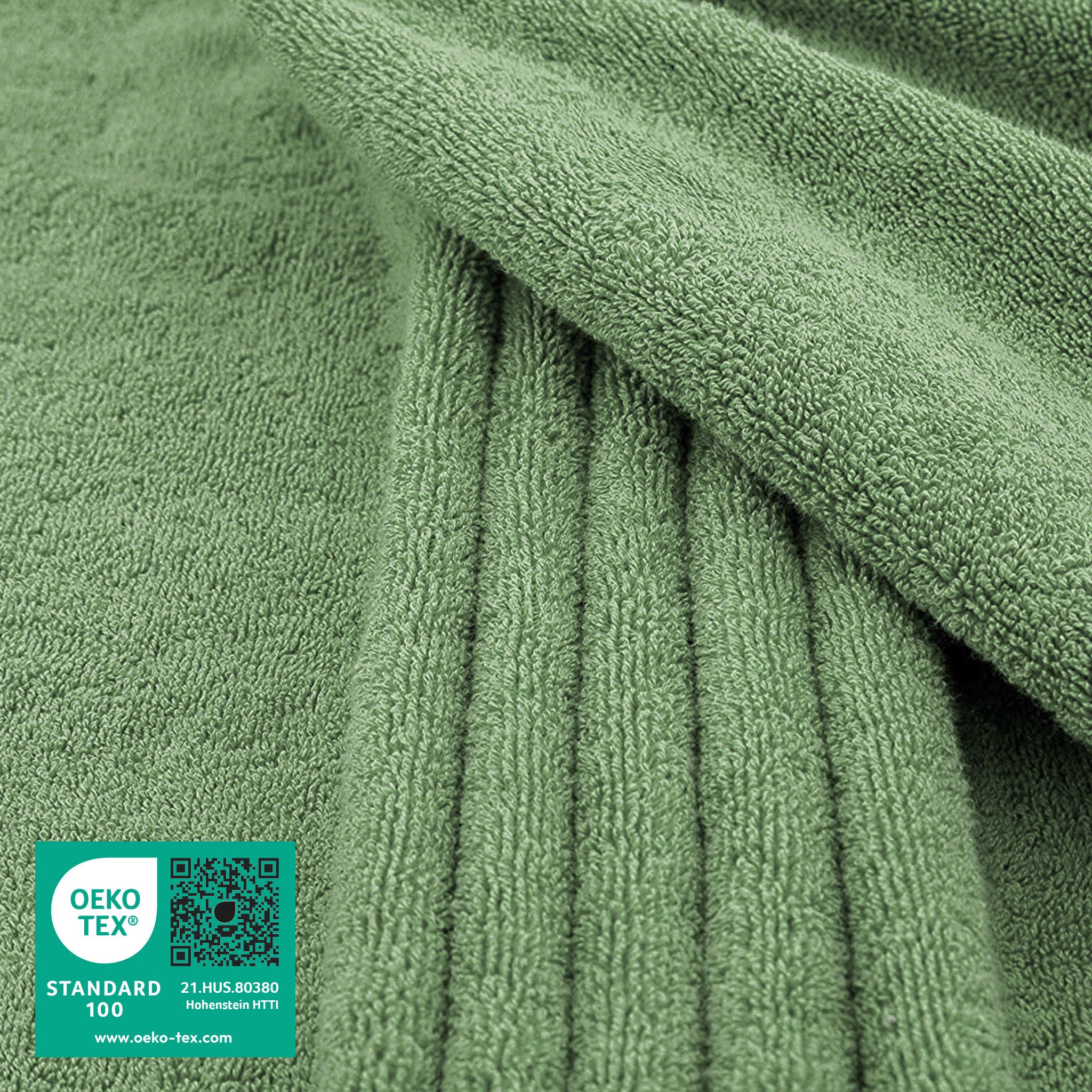 American-softlinen - 40x80 Inch Oversized Bath Sheet Turkish Bath Towel - 12 Piece Case Pack - Sage-Green - 2