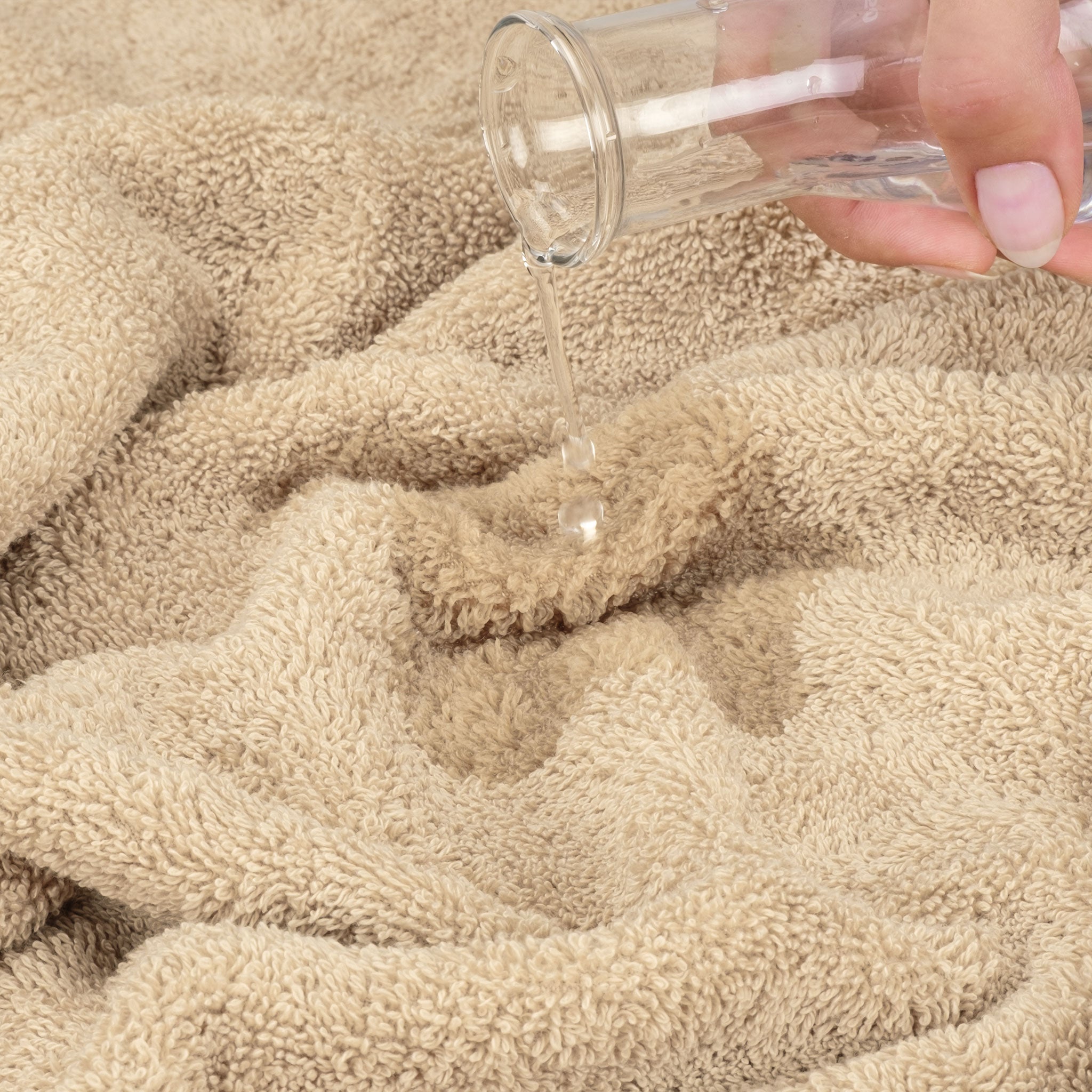 American-softlinen - 40x80 Inch Oversized Bath Sheet Turkish Bath Towel - 12 Piece Case Pack - Sand-Taupe - 4