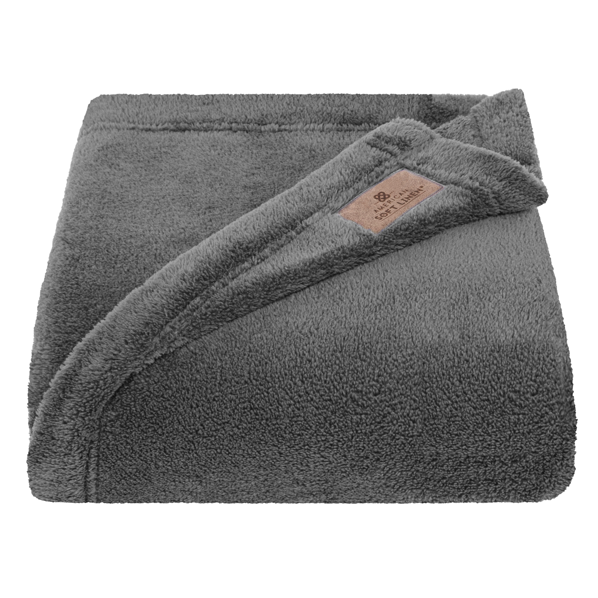American-softlinen - Bedding Fleece Blanket - Throw Size 50x60 inches - Gray - 3