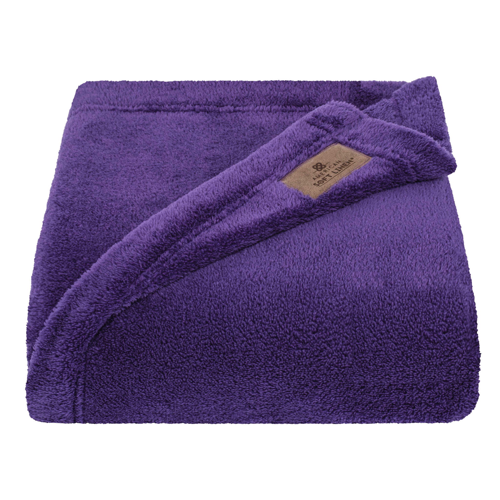 American-softlinen - Bedding Fleece Blanket - Throw Size 50x60 inches - Purple - 3