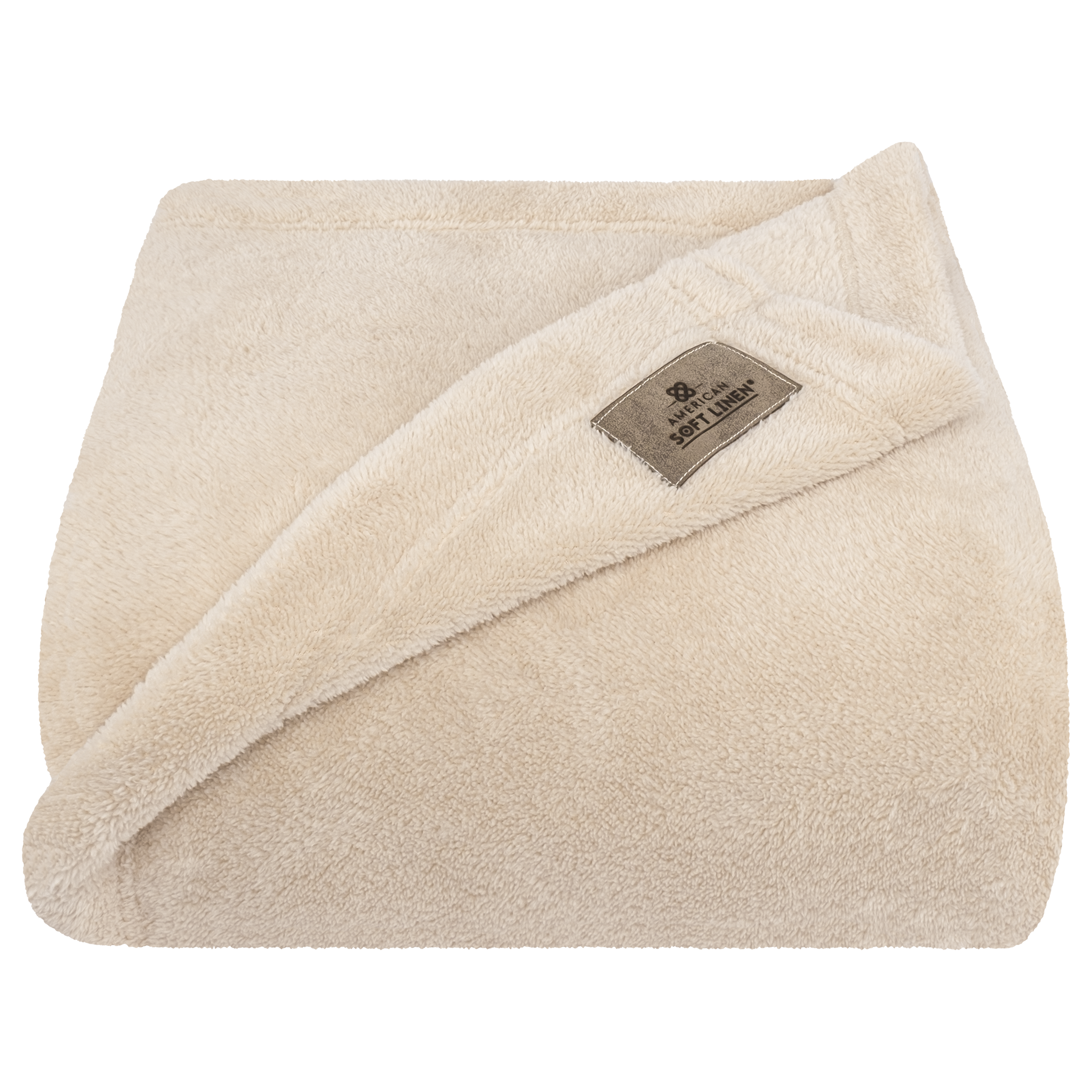 American-softlinen - Bedding Fleece Blanket - Twin Size 60x80 inches - Sand-Taupe - 3