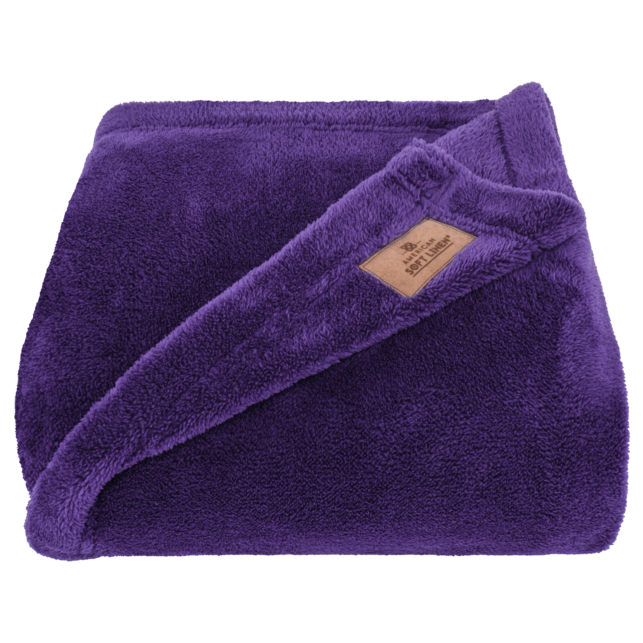 American-softlinen - Bedding Fleece Blanket - Wholesale - 15 Set Case Pack - Twin Size 60x80 inches - Purple - 3