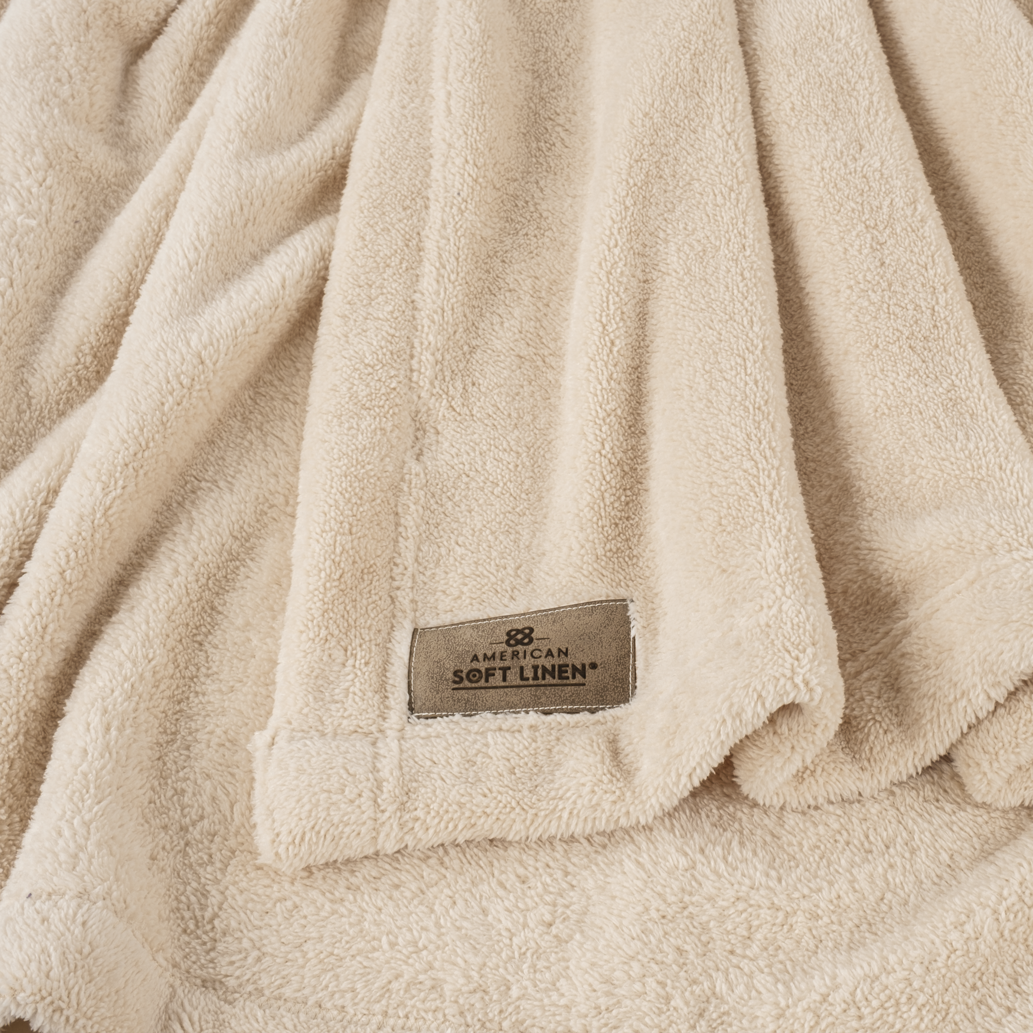 American-softlinen - Bedding Fleece Blanket - Wholesale - 15 Set Case Pack - Twin Size 60x80 inches - Sand-Taupe - 4