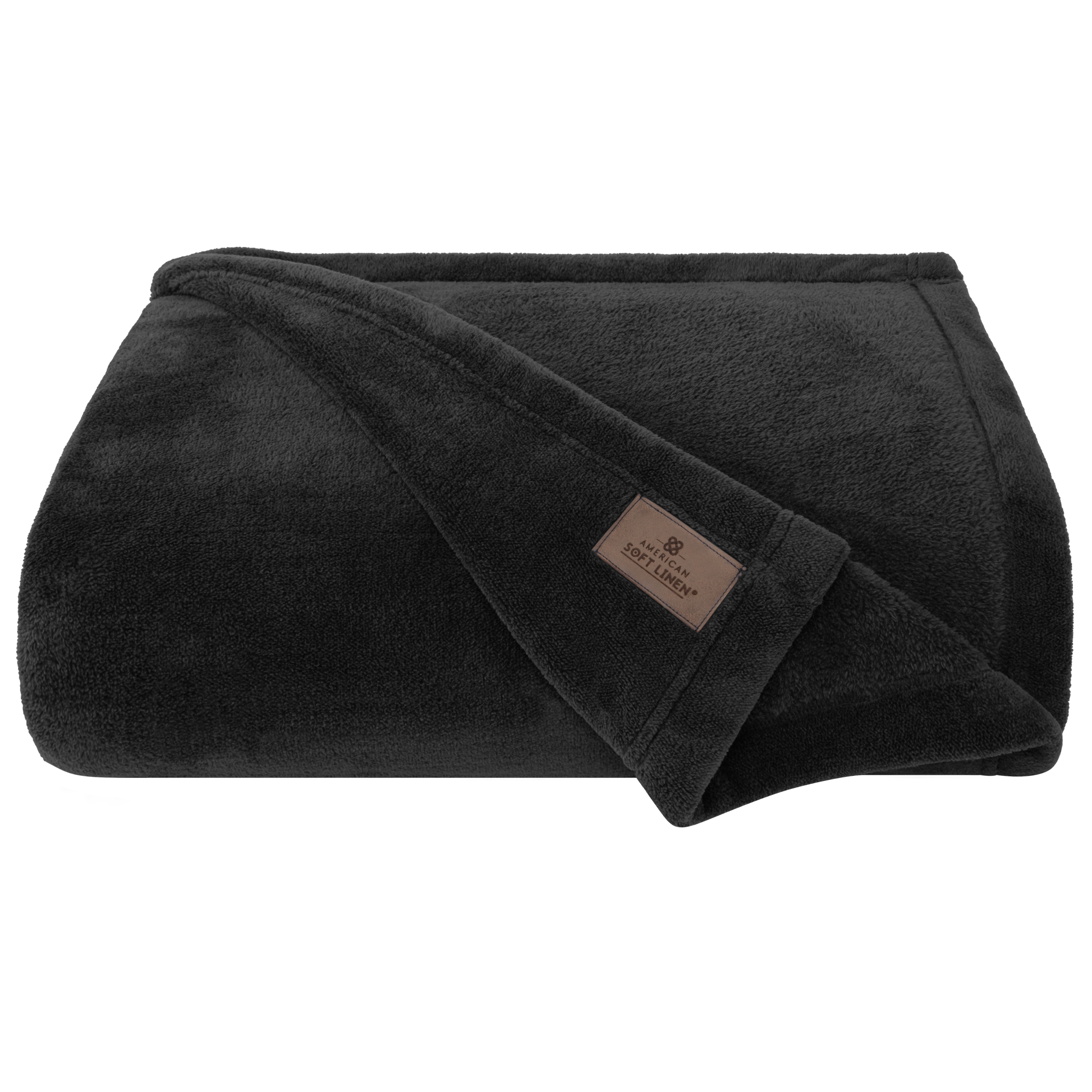 American-softlinen - Bedding Fleece Blanket - Wholesale - 9 Set Case Pack - Queen Size 85x90 inches - Black - 3