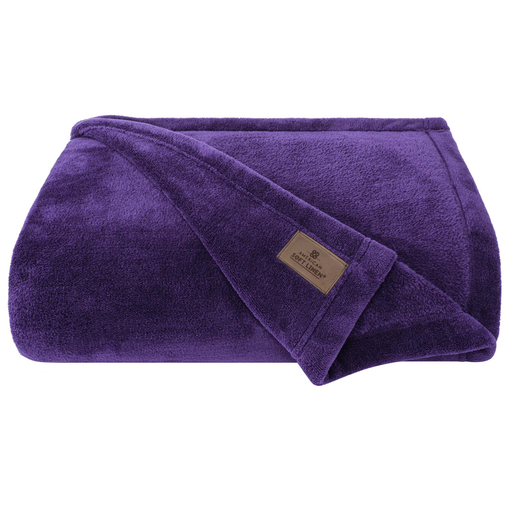 American-softlinen - Bedding Fleece Blanket - Wholesale - 9 Set Case Pack - Queen Size 85x90 inches - Purple - 3