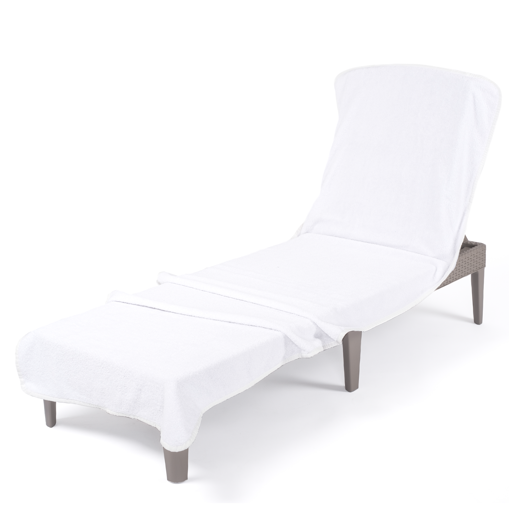 American-softlinen - Chaise Lounge Covers Towel - 16 Set Case Pack - White - 4
