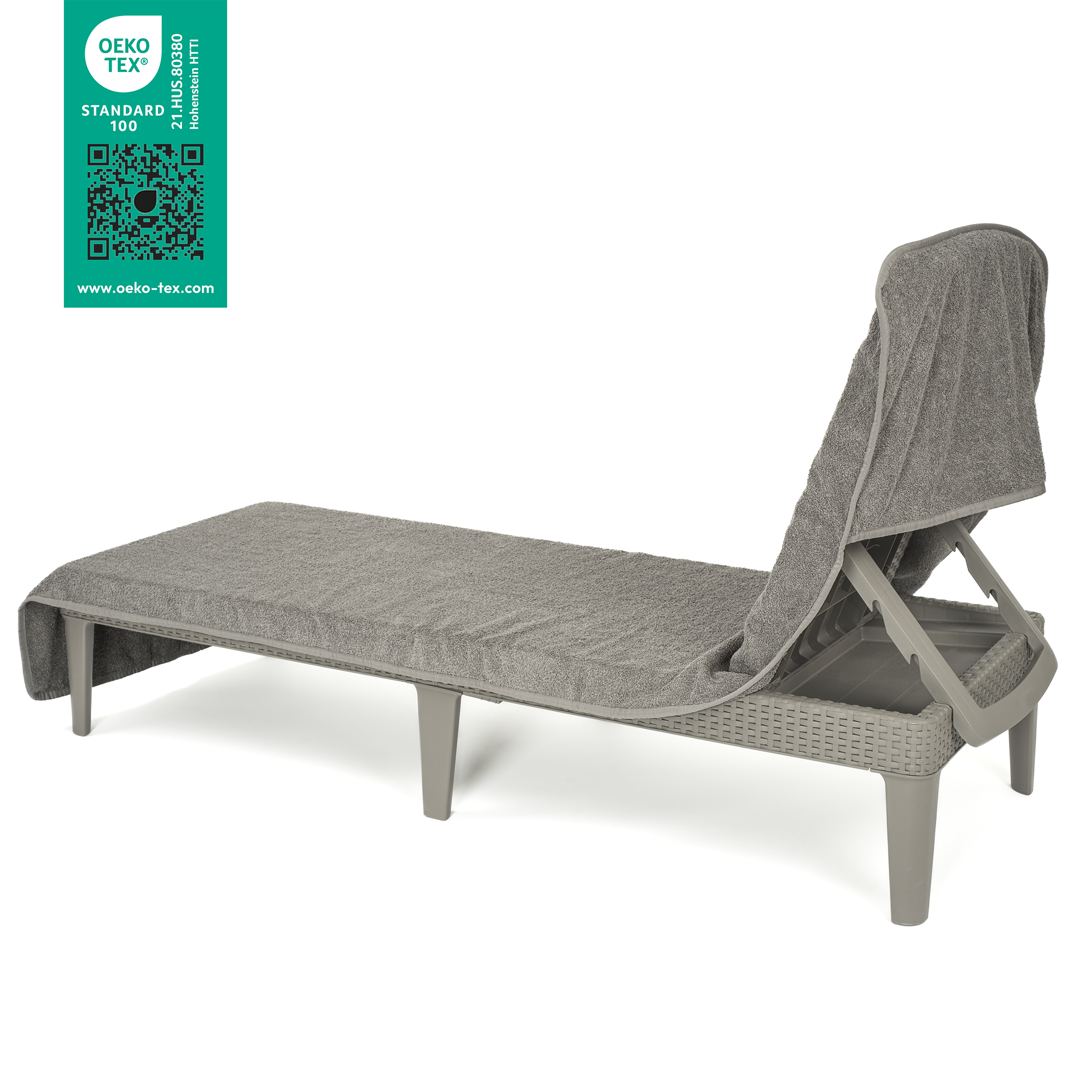 American-softlinen - Chaise Lounge Covers Towels - Gray - 5