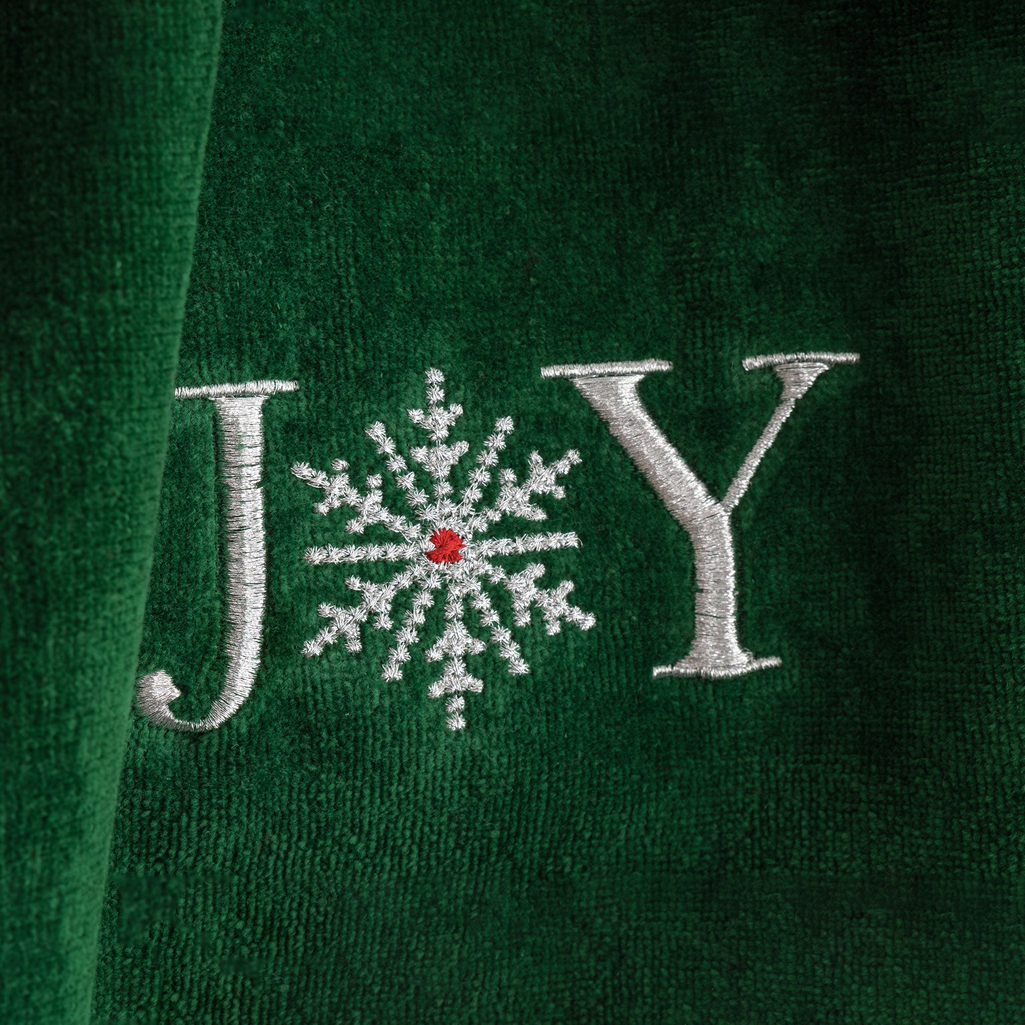 American-softlinen - Christmas Towels 2 Packed Embroidered Towels for Decor Xmas - Joy-Believe - 5