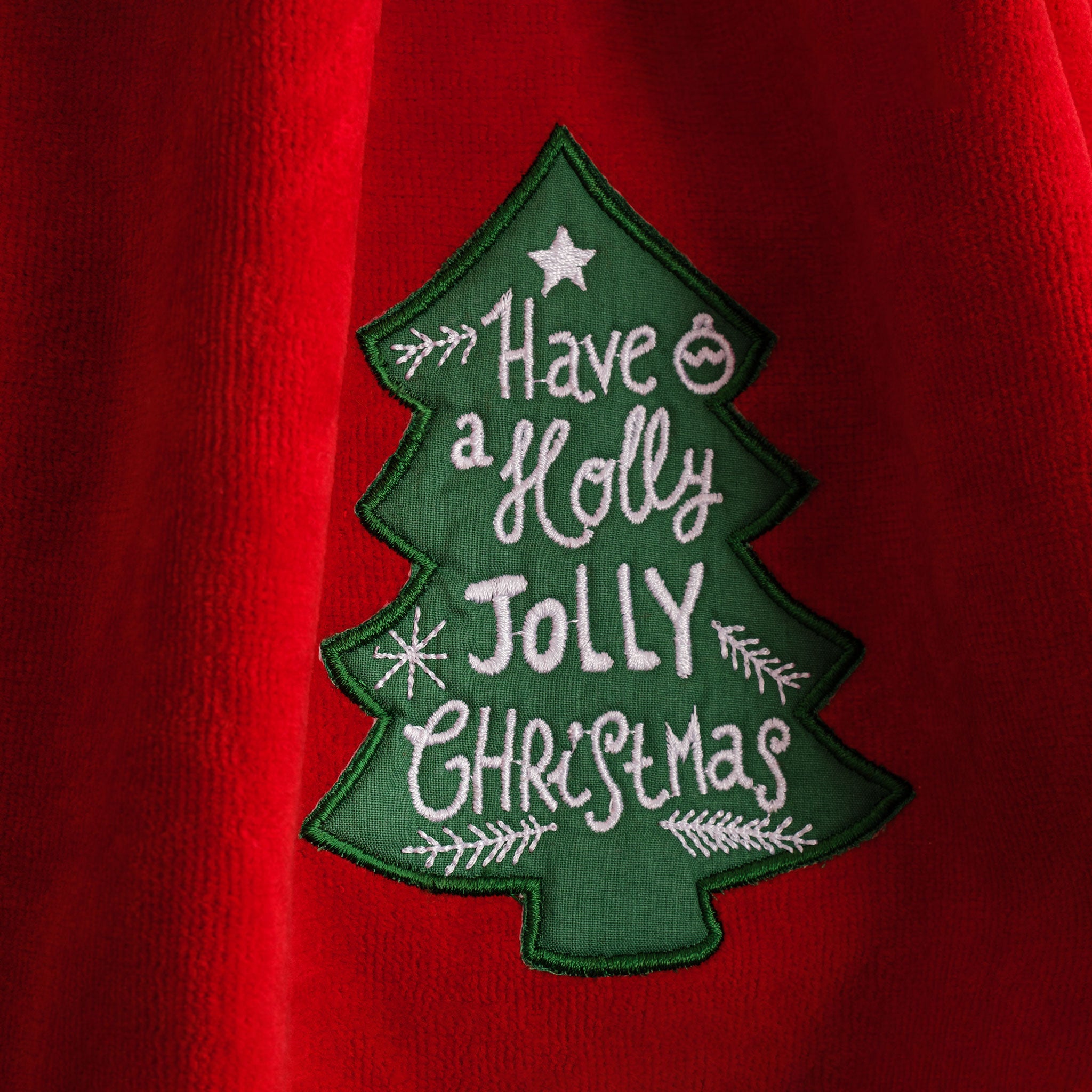 American-softlinen - Christmas Towels 2 Packed Embroidered Towels for Decor Xmas - Santa-tree - 4
