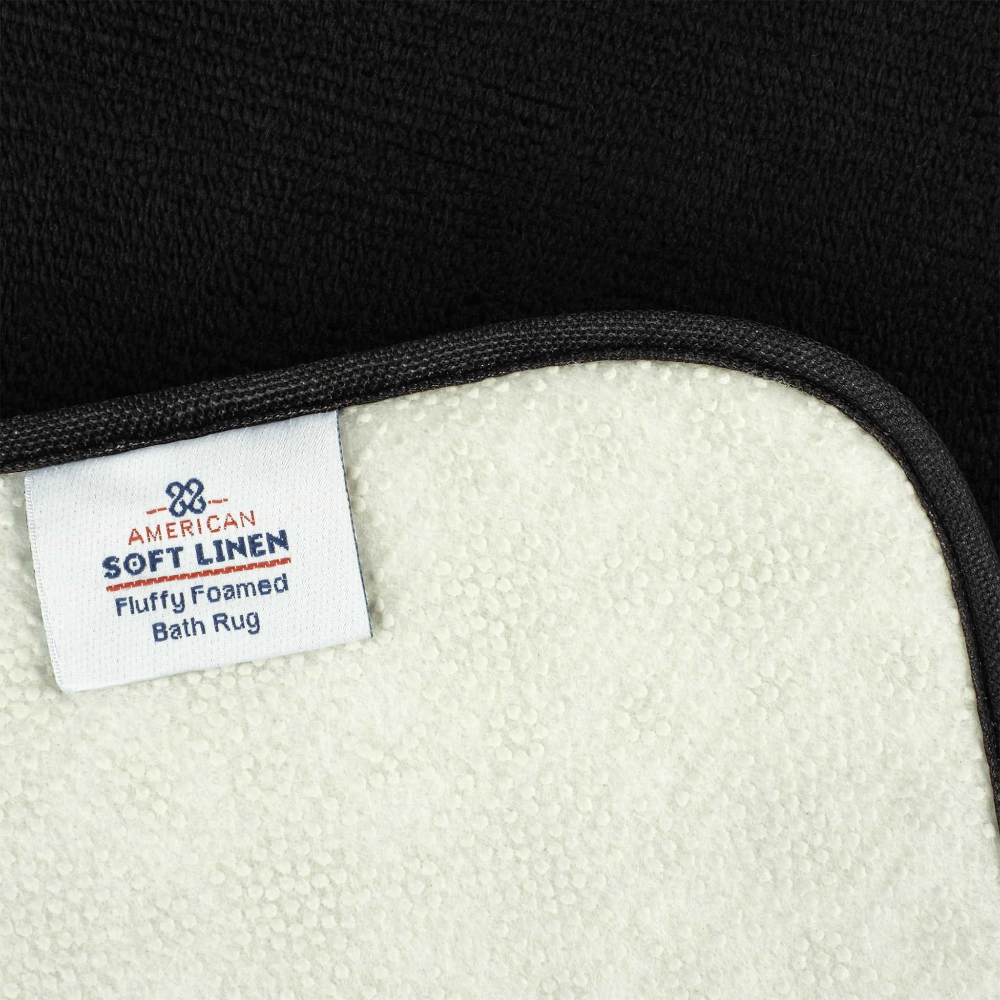 American-softlinen - Fluffy Foamed Non-Slip Bath Rug-21x32 Inch - Black - 4