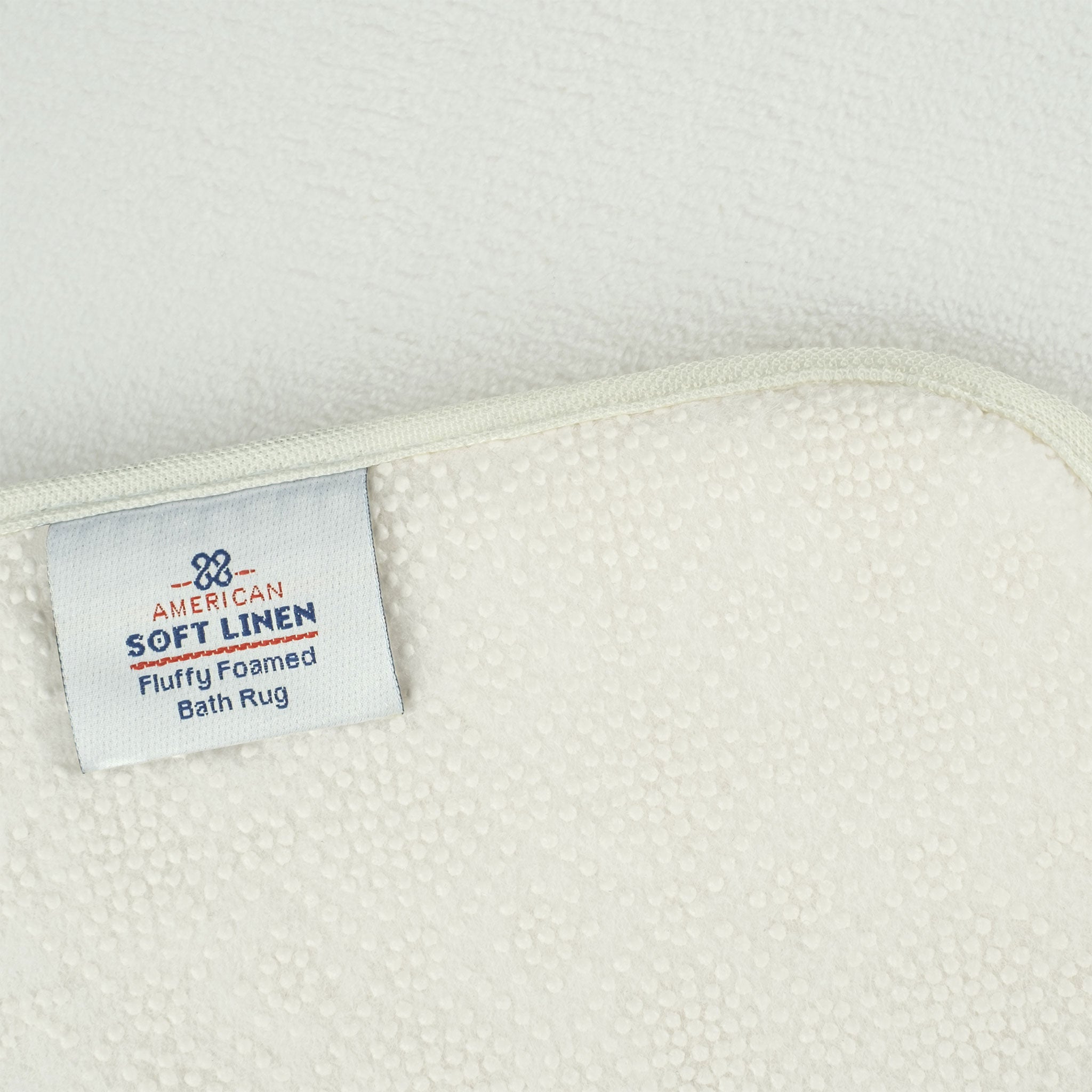American-softlinen - Fluffy Foamed Non-Slip Bath Rug-21x32 Inch - White - 4