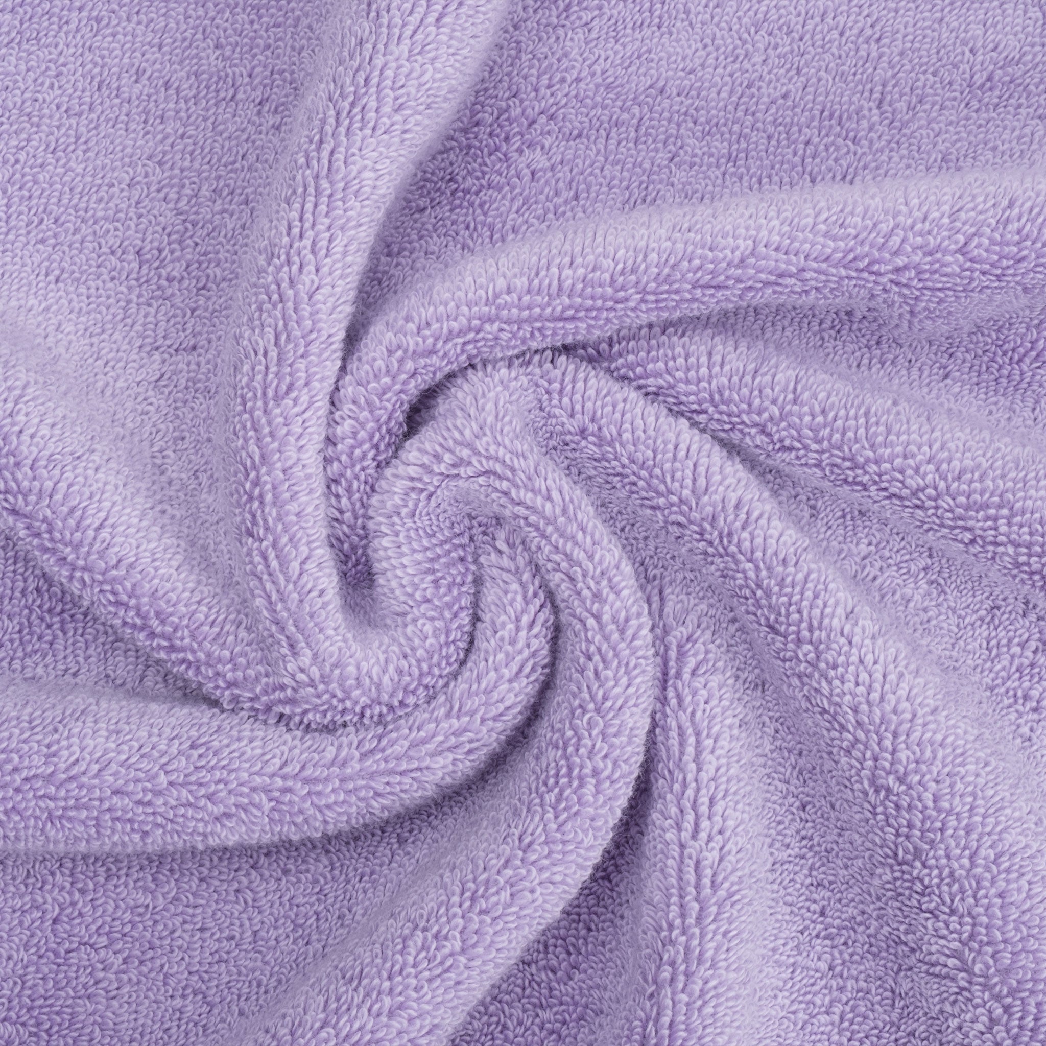 American-softlinen - Salem 6 Piece Turkish Combed Cotton Luxury Bath Towel Set - 10 Set Case Pack - Lilac - 8