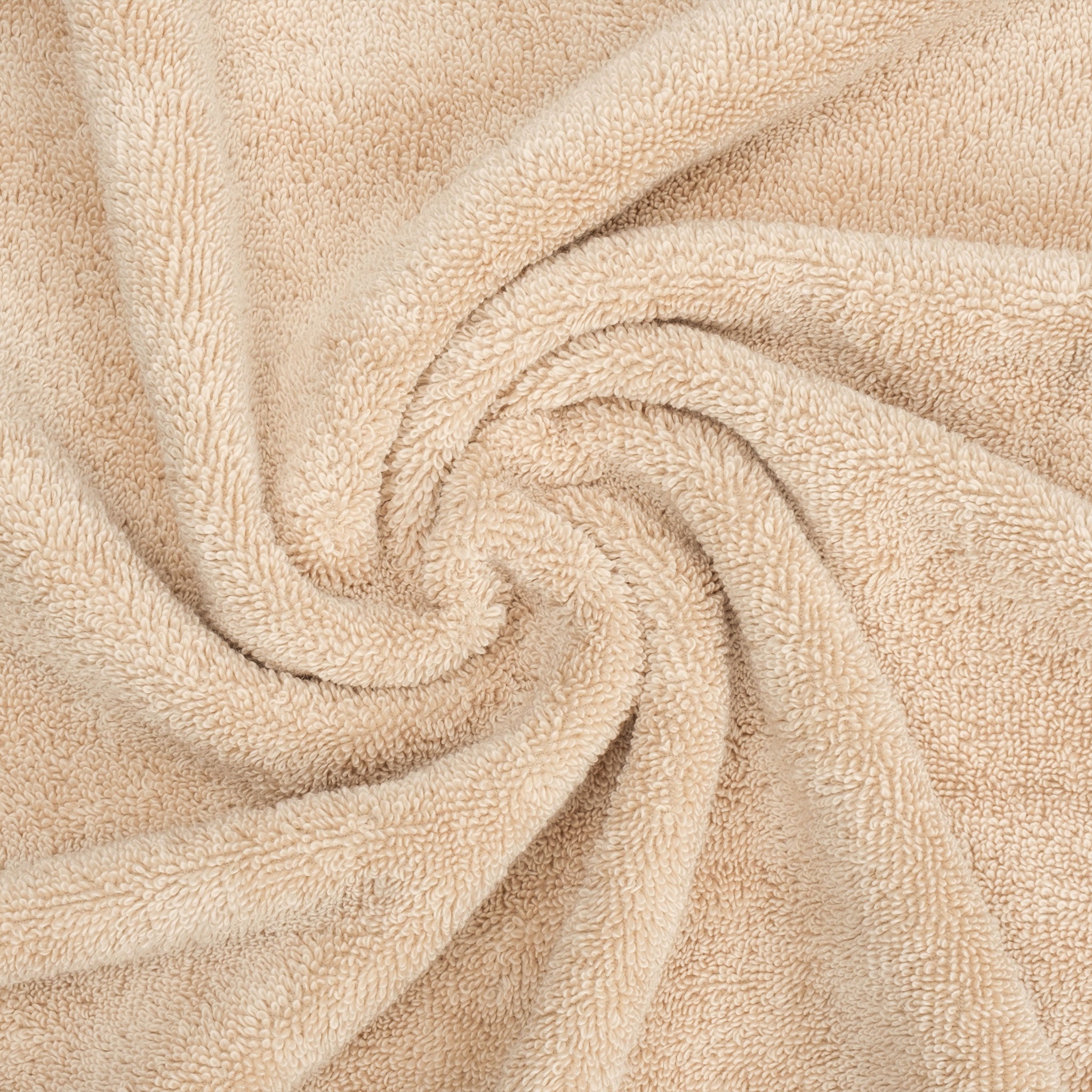 American-softlinen - Salem 6 Piece Turkish Combed Cotton Luxury Bath Towel Set - 10 Set Case Pack - Sand-Taupe - 8
